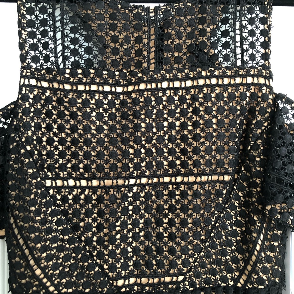 NWT Aqua Black Lace Cocktail Dress - Picture 8 of 8